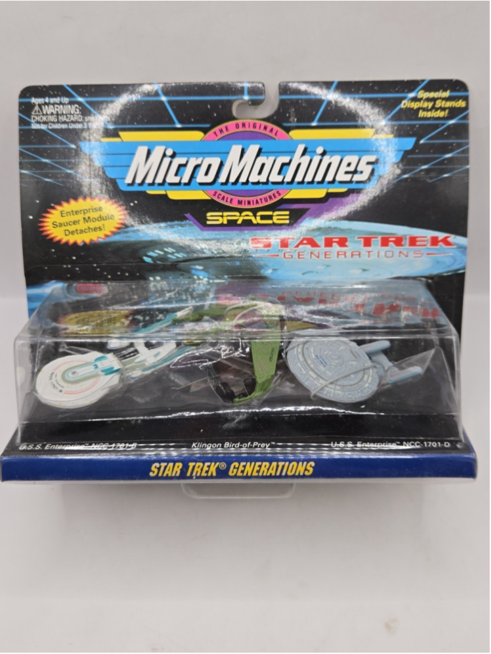 Vintage Micro Machines Star Trek Generations Enterprise D Bird Of Prey Sealed